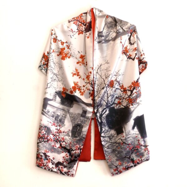 estola kimono seda